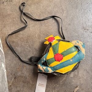 Vivienne Westwood Decomposing Orb bag / Purse w/ zipper interior